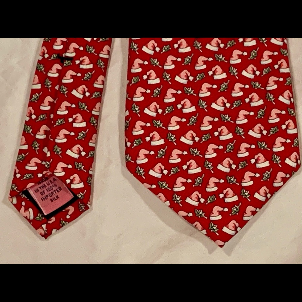 New Boys VINEYARD VINES Silk Christmas Santa Tie